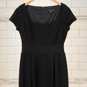 Black wool Banana Republic dress.